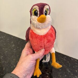 Robin Sofia First Red Bird Plush Disney Store 8" Stuffed Animal Toy